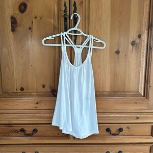 Lilly Pulitzer White Asymmetrical Backless Tank Top